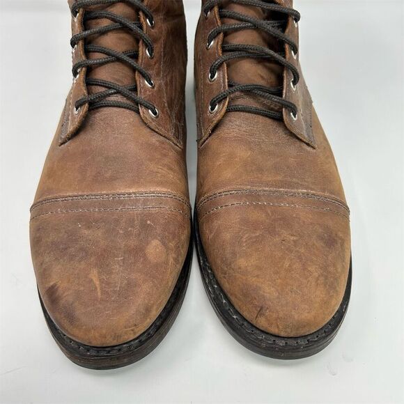 Thursday Boot Company Men\'s Captain Lace-Up Brown Leather Boots Size 15 main image 11